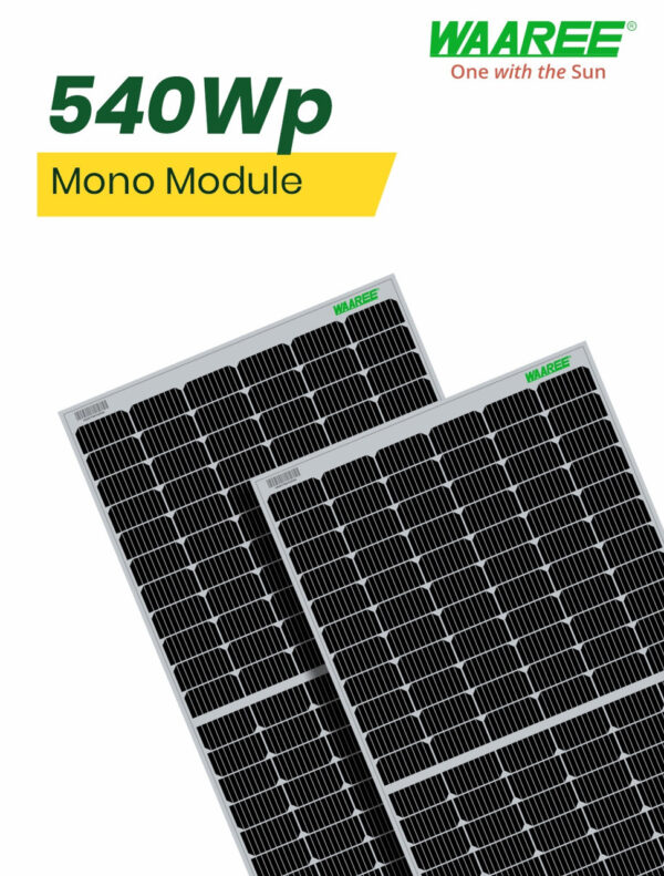 WAAREE Mono PERC DCR Solar Module-540Wp 144 Cells